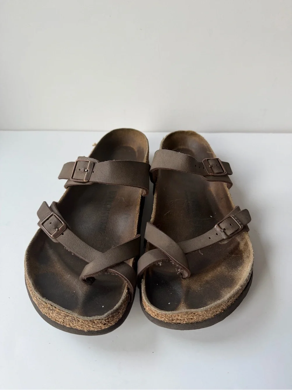 BIRKENSTOCK Mayari Birko-Flor Vegan Mocha Toe Sandals Size EU 40 Women’s US 9.5